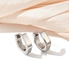 304 Stainless Steel Polishing Effect Hoop Earrings EJEW-M001-35P-1