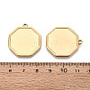 304 Stainless Steel Pendant Cabochon Settings STAS-N108-71G-3