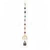 4Pcs 4 Style Natural & Synthetic Mixed Gemstone Chakra Pendant Decorations HJEW-JM00922-2
