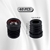 40Pcs Round Plastic Plug Tubing End Cap FIND-GA0007-14-2
