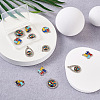 12Pcs 6 Style Zinc Alloy Enamel Pendants FIND-TA0001-63-4