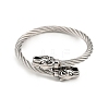 304 Stainless Steel Bangles for Men Women BJEW-H631-05B-AS-4