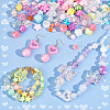 240Pcs 8 Colors Acrylic Beads MACR-PH0001-82-4