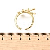 Brass Cuff Rings for Women RJEW-F184-08H-G-5