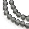 Baking Paint Transparent Glass Beads Strands X-GLAA-S031-12mm-12-3