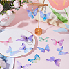 100Pcs 10 Colors Gradient Color 2-Layer Fibre Tulle Ornament Accessories FIND-SC0005-81-4