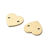 304 Stainless Steel Laser Cut Heart Connector Charms STAS-M111-16G-02-2