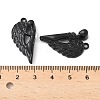 Spray Painted Alloy Magnetic Pendants PALLOY-V006-13-3