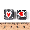 Handmade Spray Painted Lampwork Beads LAMP-N035-02A-4