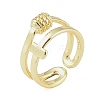 304 Stainless Steel Open Cuff Rings for Women LS-RJEW-H229-02G-03-1