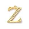 Rack Plating Brass Micro Pave Cubic Zirconia Pendant KK-H449-76G-17-1