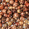 300Pcs 3 Style Wooden Beads WOOD-PJ0001-04-13