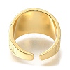 Rack Plating Brass Open Cuff Rings for Women RJEW-M022-21G-3