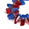 Electroplated Natural Quartz Crystal Beads Strands G-F800-D08-3