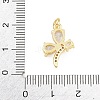Brass Micro Pave Clear Cubic Zirconia Pendants KK-E798-08B-G-3