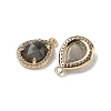 Natural Labradorite Faceted Teardrop Pendants G-U028-02G-06-2