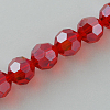 Electroplate Glass Bead Strands EGLA-R015-6mm-20-2