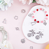 40Pcs 10 Style Alloy Crystal Rhinestone Pendants ALRI-SC0001-35P-4