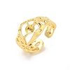 Brass Cup Peg Open Cuff Ring Settings LS-KK-G518-08G-01-1