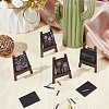 Mini Wood Easel & Chalkboard & Chalk Set ODIS-NB0001-40-4