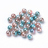 Rainbow Acrylic Imitation Pearl Beads OACR-R065-8mm-A09-1