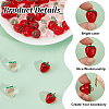 60Pcs 2 Colors Transparent Acrylic Pendants OACR-HY0001-18-3