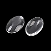 Transparent Oval Glass Cabochons X-GGLA-R022-30x20-1