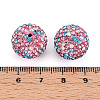 Polymer Clay Pave Rhinestone Beads RB-T018-01J-3