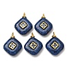 Dyed Natural Lapis Lazuli Pendants GG-CBAA798-03G-03-1