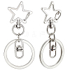 18Pcs Alloy Swivel Keychain Clasps KEYC-SP0001-48A-P-6