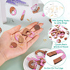 DIY Two Tone Dangle Earring Making Kit DIY-TA0009-01A-4