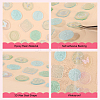 CRASPIRE 4 Sheets 4 Colors Epoxy Resin Adhesive Stickers STIC-CP0001-13-6