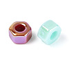 UV Plating Opaque Acrylic Beads SACR-T018-31M-3