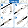 50 Boxs 5 Colors Alloy Shoelace Protector Tips FIND-SP0004-69-3
