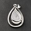 Natural Quartz Crystal Pendants G-B033-04P-20-4