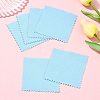 15Pcs Faux Suede Fabric Square Silver Polishing Cloth AJEW-FS0001-44-7