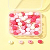 70Pcs Rubberized Style Acrylic Beads MACR-FS0001-71B-9