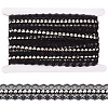 Polyester Lace Rivets Ribbon OCOR-GF0006-09B-7