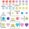 1140Pcs 24 Colors Opaque Acrylic Beads Sets SACR-PA0001-27-2