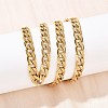 6MM 304 Stainless Steel Cuban Link Chain Necklaces for Women NJEW-G177-01G-3