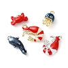 Alloy Enamel Pendants AL-CBA3844-03-1