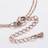 304 Stainless Steel Multi-Strand Anklets AJEW-H012-19RG-3
