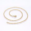 304 Stainless Steel Sheet Chain Necklaces MAK-L015-04A-2