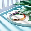 7 Chakra Natural Mixed Stone Beads Bracelet for Women BJEW-JB07417-5