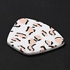 Leopard Pattern Opaque Acrylic Pendants SACR-P014-03A-4