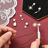6Pcs 6 Styles Brass & Natural Pearl Flower Star Sun Pendants KK-CJ0002-77-5