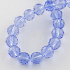 Transparent Glass Bead Strands GLAA-R095-8mm-26-2