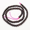 Garnet Round Beads Strands G-O081-01-5mm-3