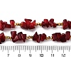 Nuggets Red Glass & Synthetic Non-magnetic Hematite Beaded Necklaces NJEW-U026-18G-5