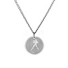 Stainless Steel 12 Constellation Pendant Necklaces for Sweater FZ0908-7-1